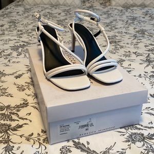 Rebecca Minkoff Nanine white leather sandals size 7 1/2